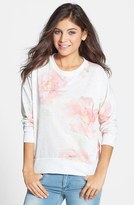 Thumbnail for your product : Chloe K Floral Print French Terry Sweatshirt (Juniors)