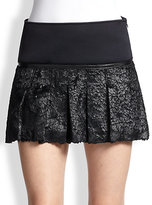 Thumbnail for your product : Ohne Titel Waxed Faux-Fur Mini Skirt