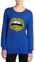 Thumbnail for your product : Markus Lupfer Lara Sequin Dot Lip Wool Sweater