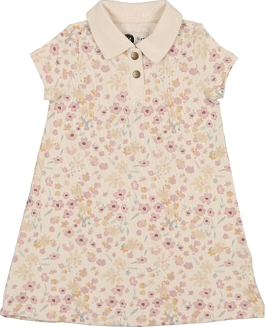 Manière Girls' Pretty Garden Short Sleeve Dress - Little Kid