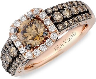 LeVian Bridal® 14K Strawberry Gold®, Chocolate Diamond® & Vanilla Diamond® Ring