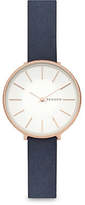 Thumbnail for your product : Skagen Two Hand Karolina Blue Leather Watch
