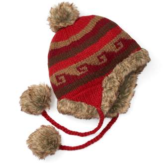 Sijjl Women's SIJJL Wool Faux-Fur Trapper Hat