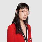 Thumbnail for your product : Gucci Round-frame acetate glasses