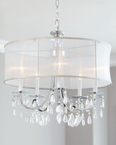 Thumbnail for your product : Crystorama Hampton 5-Light Chrome Shaded Chandelier
