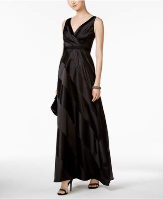 Adrianna Papell Satin-Panel Gown