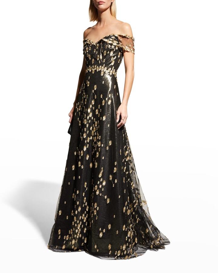 Metallic Gold And Black Dress | Shop ...