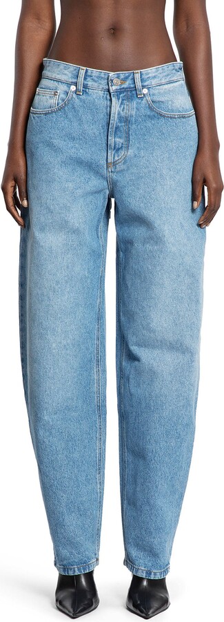 Thierry Mugler Laced-up Wide-Leg Jeans