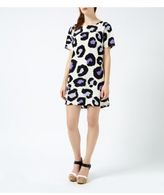 Thumbnail for your product : Zack John Purple Leopard Print Tunic Dress