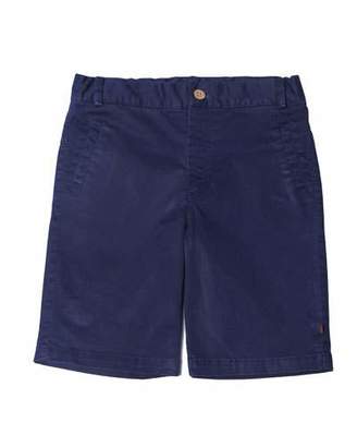 Fore Cotton-Stretch Shorts, Blue, Size 2-8