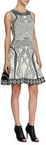 Thumbnail for your product : Diane von Furstenberg Sleeveless Printed Fit-and-Flare Dress