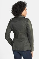 Thumbnail for your product : Laundry by Design Water Resistant Faux Leather & Twill Jacket