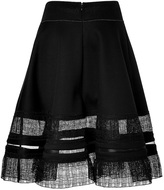 Thumbnail for your product : Donna Karan Flared Skirt with Woven Hem Gr. 8