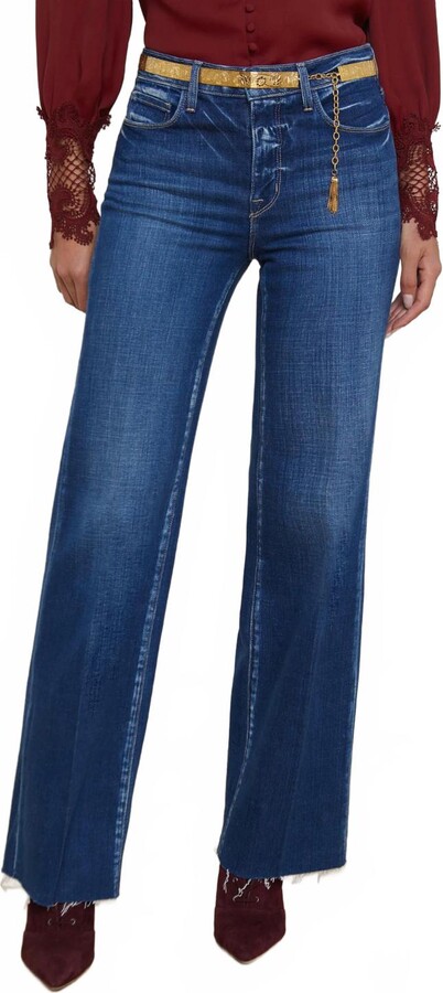 L'Agence Women's Scottie High Rise Wide Leg Jeans In Desoto