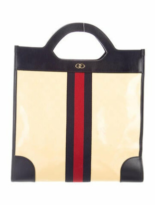 gucci yellow tote bag