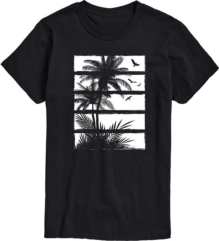 Licensed Character Big & Tall Palm Tree Silhouette Graphic Tee