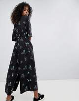 Thumbnail for your product : Monki Dark Floral Printed Jumpsuit
