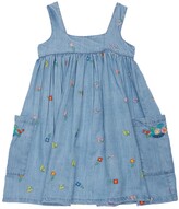 Thumbnail for your product : Stella McCartney Kids Embroidered Lyocell Denim Dress