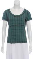 Thumbnail for your product : Marni Plaid Short Sleeve Top