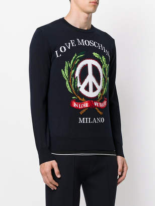 Love Moschino embroidered sweatshirt