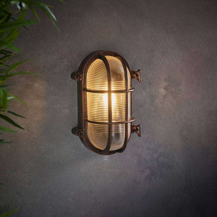 Dunelm Listera Outdoor Wall Light Brown ShopStyle