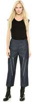 Thumbnail for your product : Jay Ahr Zipper Crop Jeans