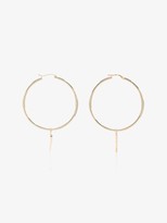 Thumbnail for your product : Dru 14K yellow gold Shield and Cross hoop earrings