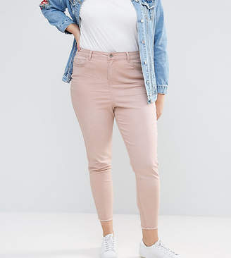 New Look Plus New Look Curve Washed Coloured Skinny Jeans