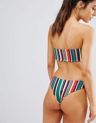 PrettyLittleThing Striped Bikini Brief