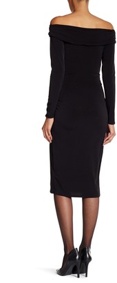 Laundry by Shelli Segal Off the Shoulder Matte Jersey Dress