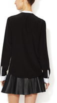 Thumbnail for your product : ICB Silk Crepe de Chine Ruffle Blouse