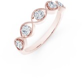 Thumbnail for your product : De Beers Forevermark Forevermark Tribute Collection Diamond (1/2 ct. t.w.) Ring with Mill-Grain in 18k Yellow, White and Rose Gold