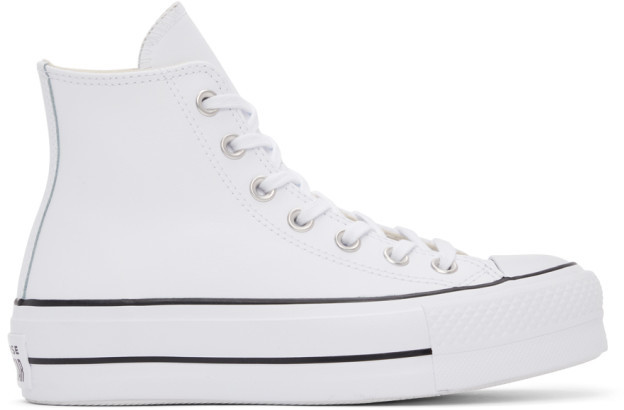 cheapest white leather converse