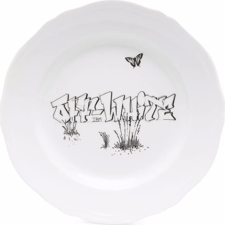 Off-White x Ginori 1735 logo-print dessert plate