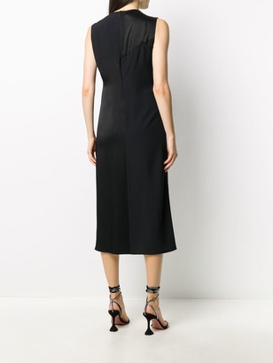 Versace Sleeveless Button-Detail Dress