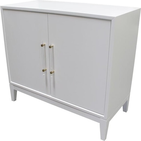 Best Master Furnitures White Lacquer Wood MultiUse ShopStyle