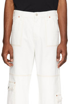 Thumbnail for your product : ANDERSSON BELL White Denim Carpenter Trousers