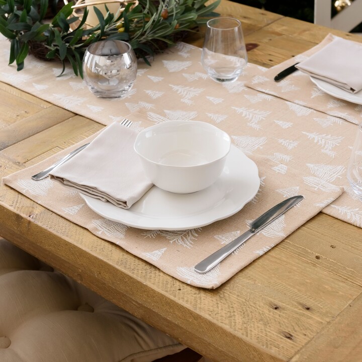 Dunelm Set of 2 Spruce Trees Cotton Jute Placemats Natural ShopStyle