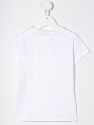 Il Gufo contrast collar short-sleeved T-shirt