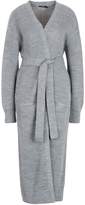 Thumbnail for your product : boohoo Tie Front Maxi Pocket Detail Cardigan