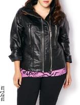 Thumbnail for your product : Penningtons mblm Faux-Leather Mock Neck Jacket