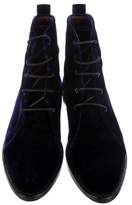 Thumbnail for your product : Opening Ceremony Velvet Lace-Up Booties
