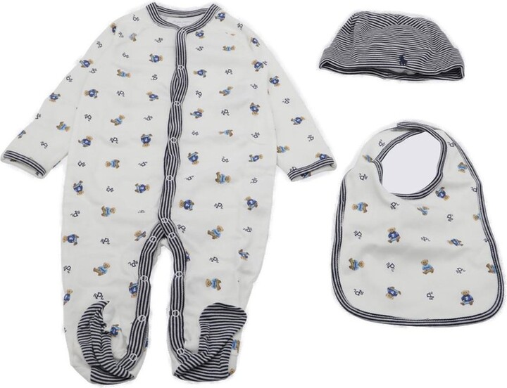 Polo Ralph Lauren Kids Teddy Bear-Printed Babywear Set