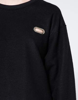 Collina Strada Sweatshirt Grommeted in Black