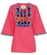 Thumbnail for your product : Figue Nilu Tasseled Embroidered Cotton Tunic