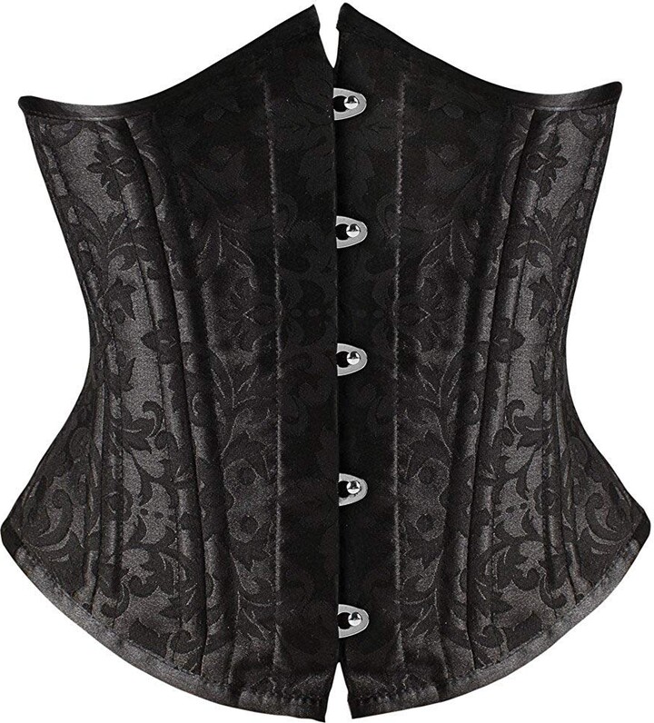 Shaperx Camellias Women's 26Double Steel Boned Underbust Corset/Heavy
