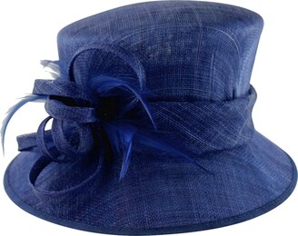 Failsworth Millinery Loops and Feathers Wedding Hat in Cobalt