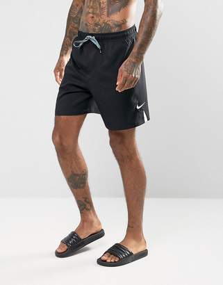 Nike Core Short Swoosh Swim Shorts In Black Ness7424001
