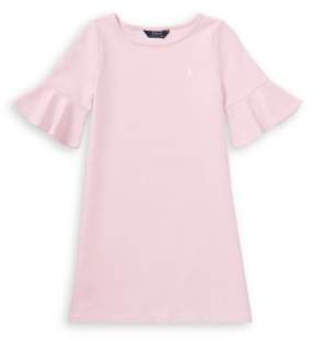 Ralph Lauren Childrenswear Little Girl's & Girl's Ponte Bell-Sleeve Dress