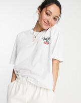 Thumbnail for your product : Vans Occasion back print crop t-shirt in white Exclusive at ASOS